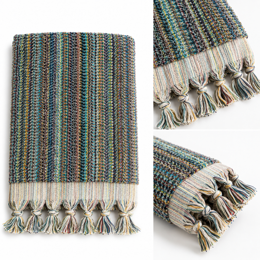 Handwoven Premium Cotton Towels Multicolor- Spa Style
