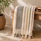 Handwoven Premium Cotton Towels Colored Stripes- Spa Style