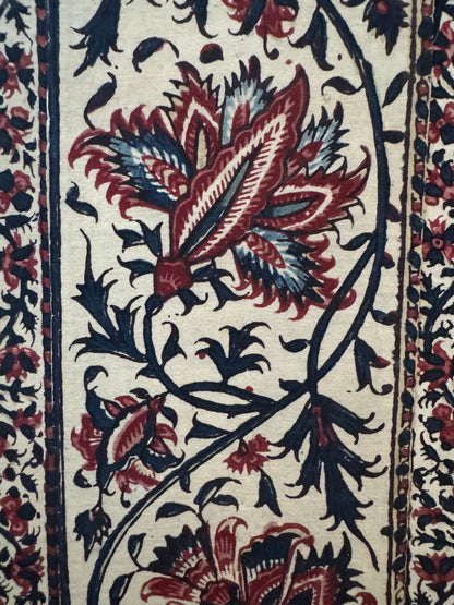 19th Century Kalamkari Indo-Persian Framed Textile