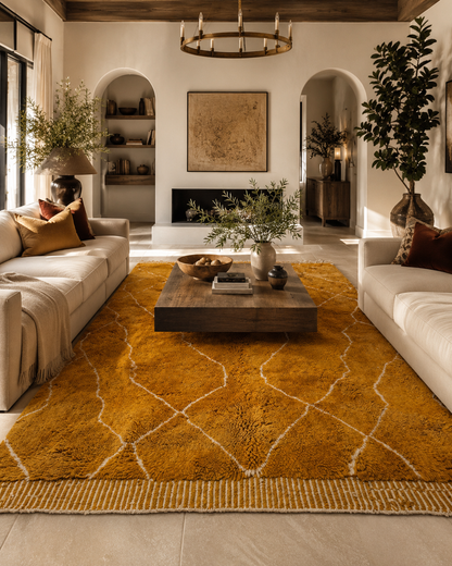 100 Percent Wool Rug from Morocco