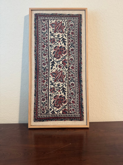 19th Century Kalamkari Indo-Persian Framed Textile