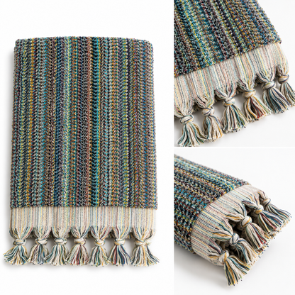 Handwoven Premium Cotton Towels Multicolor- Spa Style