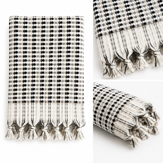 Handwoven Premium Cotton Towels Waffle- Spa Style