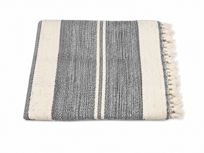 Striped Pique Premium Cotton Throw – Soft Everyday Luxury