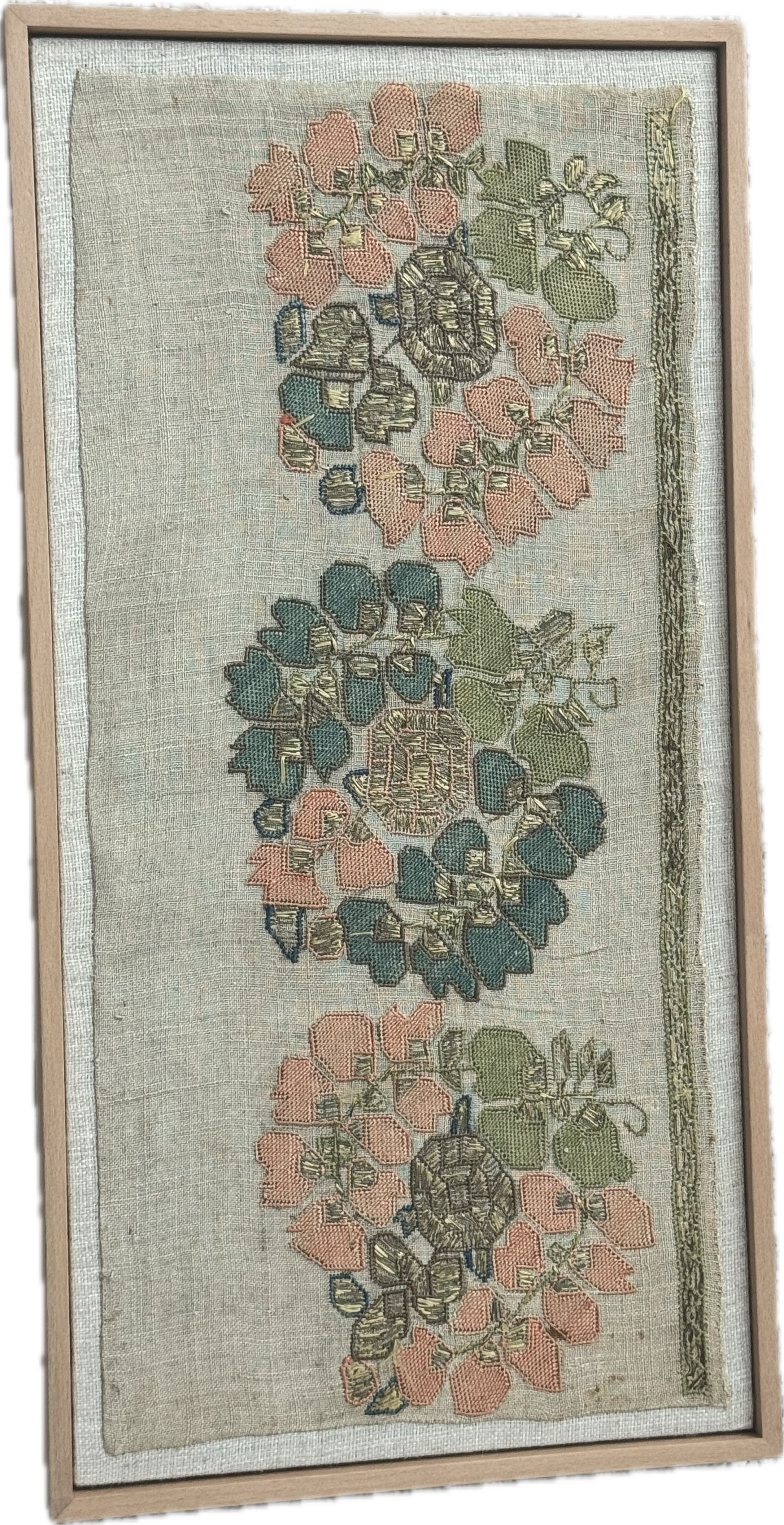 Framed Antique Embroidery