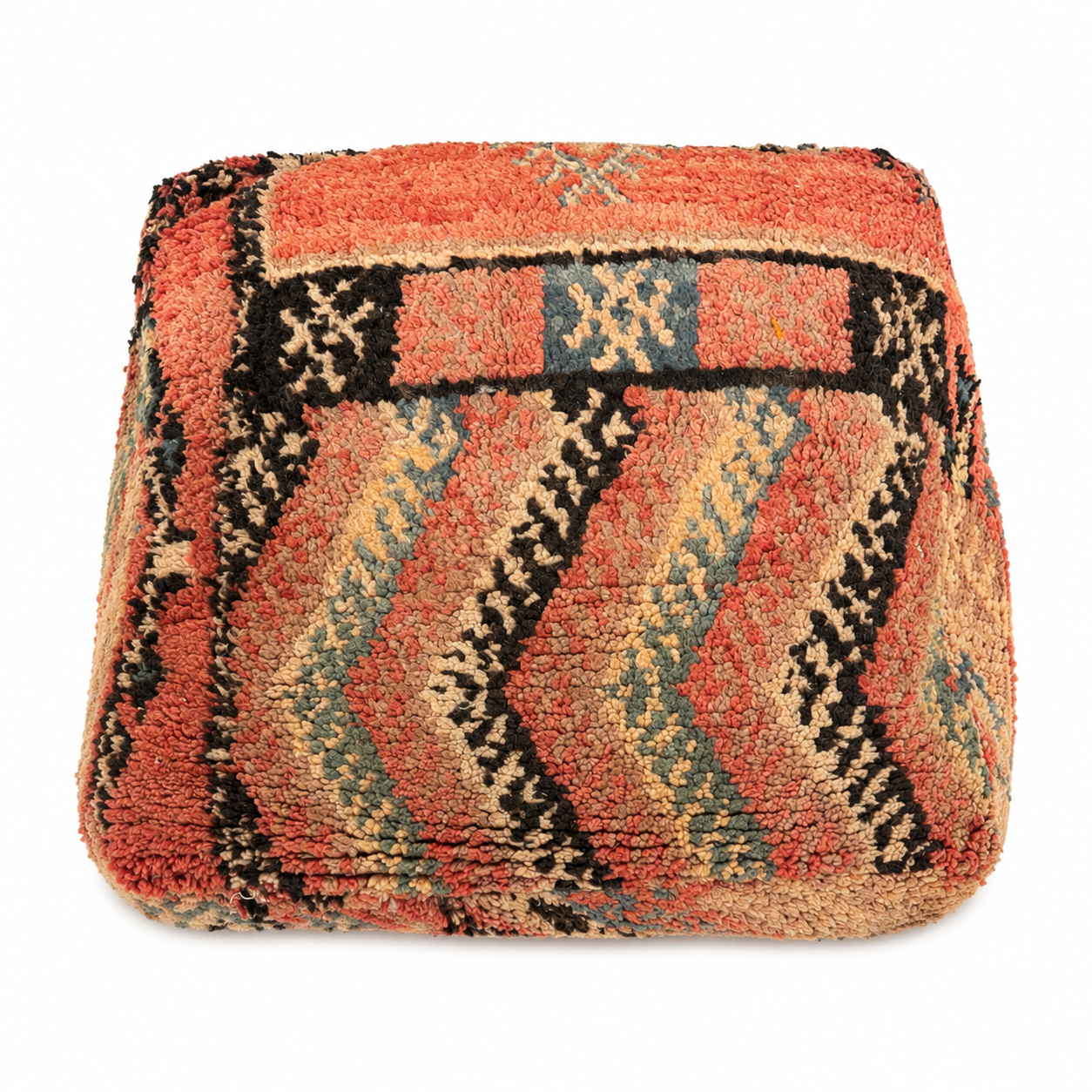Vintage Moroccan Red Floor Pillow