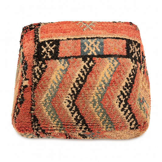 Vintage Moroccan Red Floor Pillow