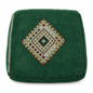 Vintage Moroccan Green Pouf Set