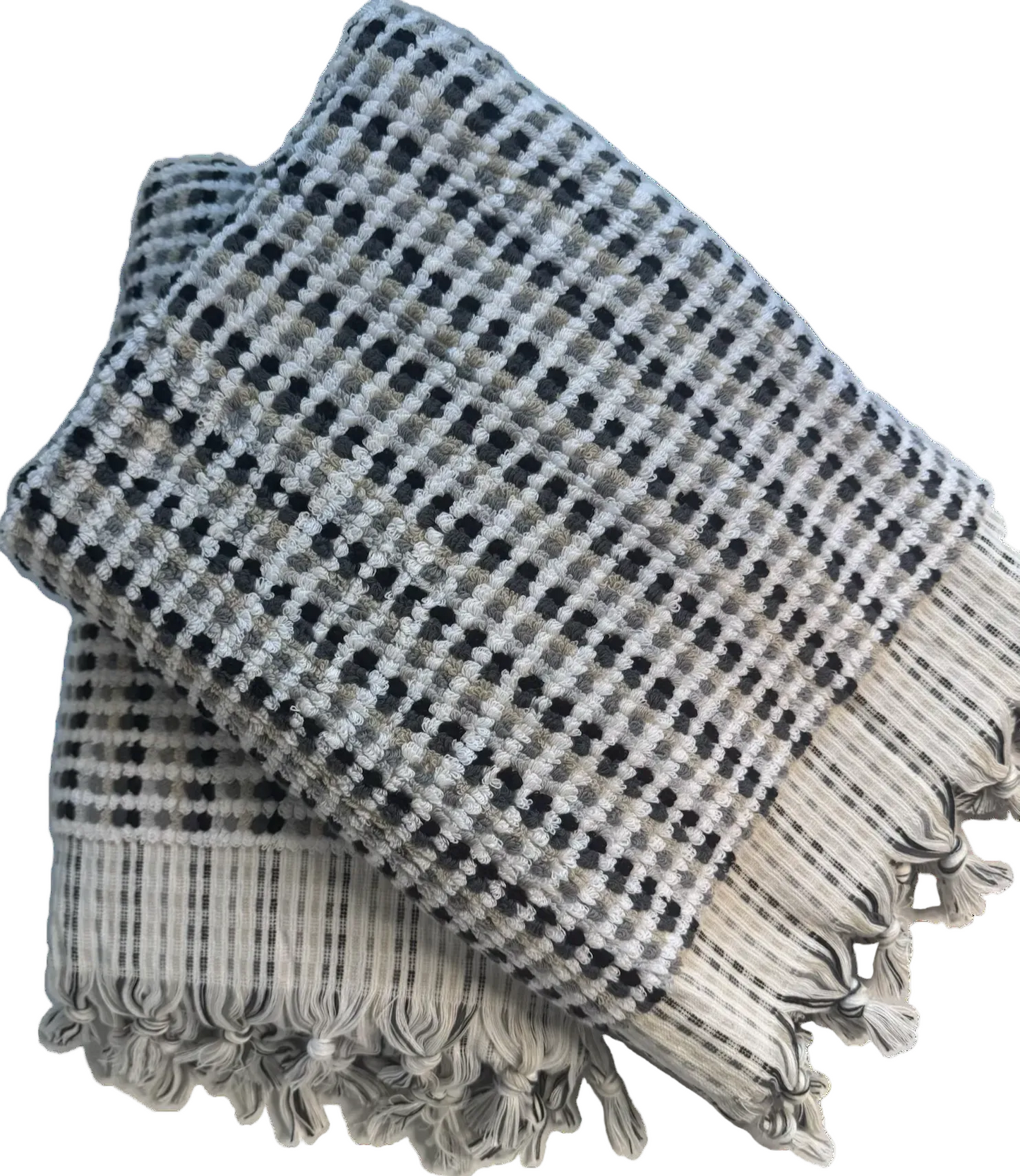 Handwoven Premium Cotton Towels Waffle- Spa Style