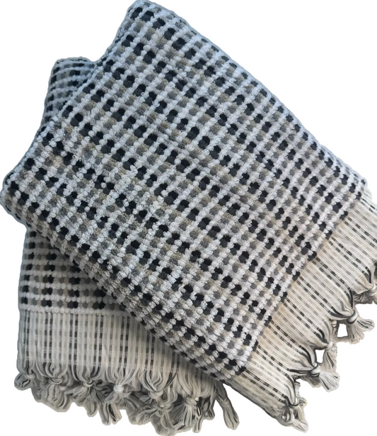 Handwoven Premium Cotton Towels Waffle- Spa Style
