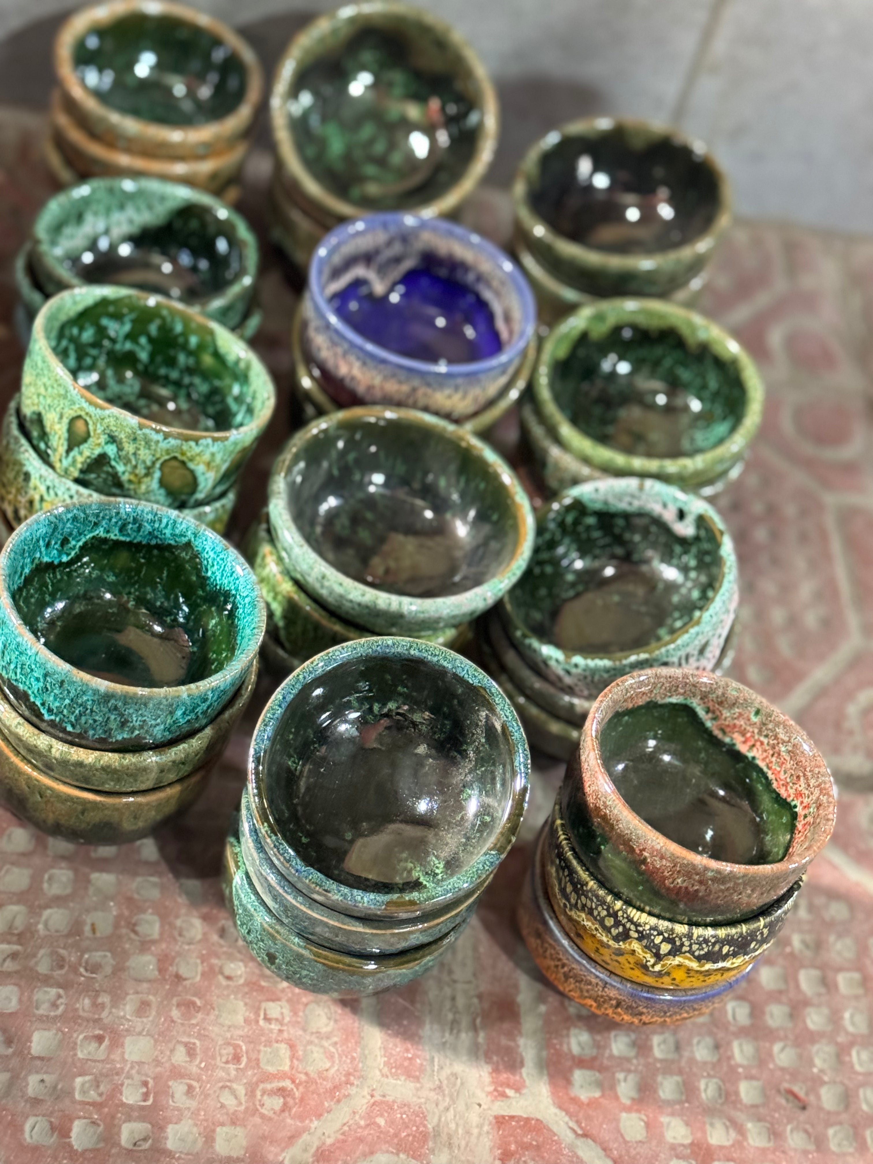 Handmade Moroccan Condiment Dishes