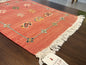 Handmade Moroccan Accent Rug – Pacific Red | 23" × 18"