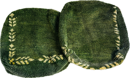 Moroccan Wool Pouf Set 