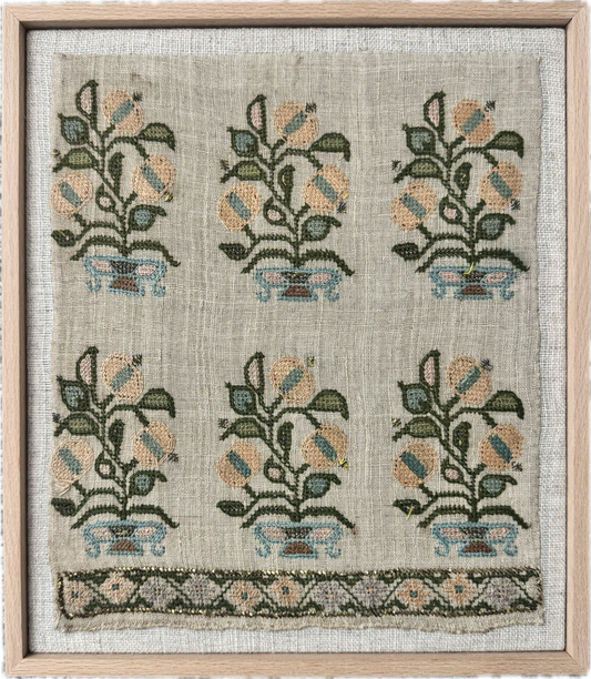 Vintage Embroidered Wall Art