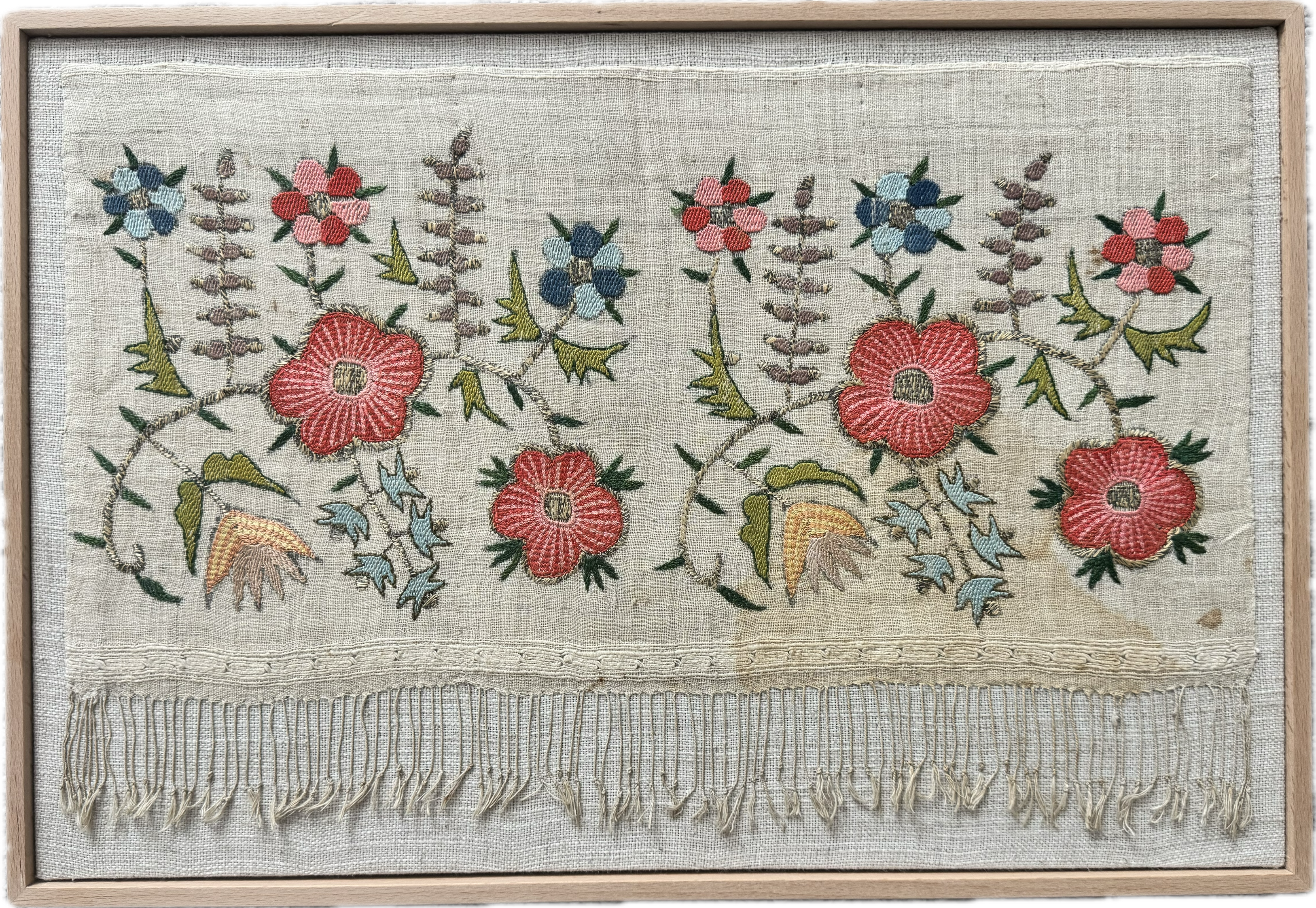 Framed Antique Embroidery