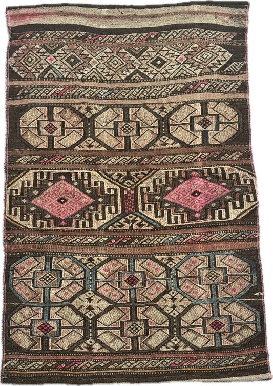 Vintage Handwoven Oriental Rug